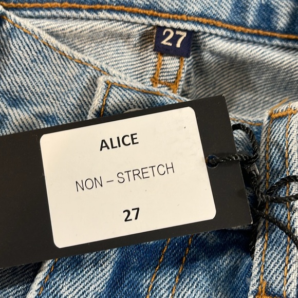 CARMAR Alice High Rise Distressed Raw Hem Denim Shorts With Pockets Size 27 NEW - Picture 3 of 4